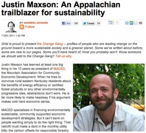 Justin Maxson in Grist